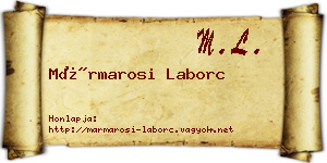 Mármarosi Laborc névjegykártya